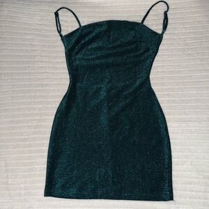 Dark Green Mini Dress